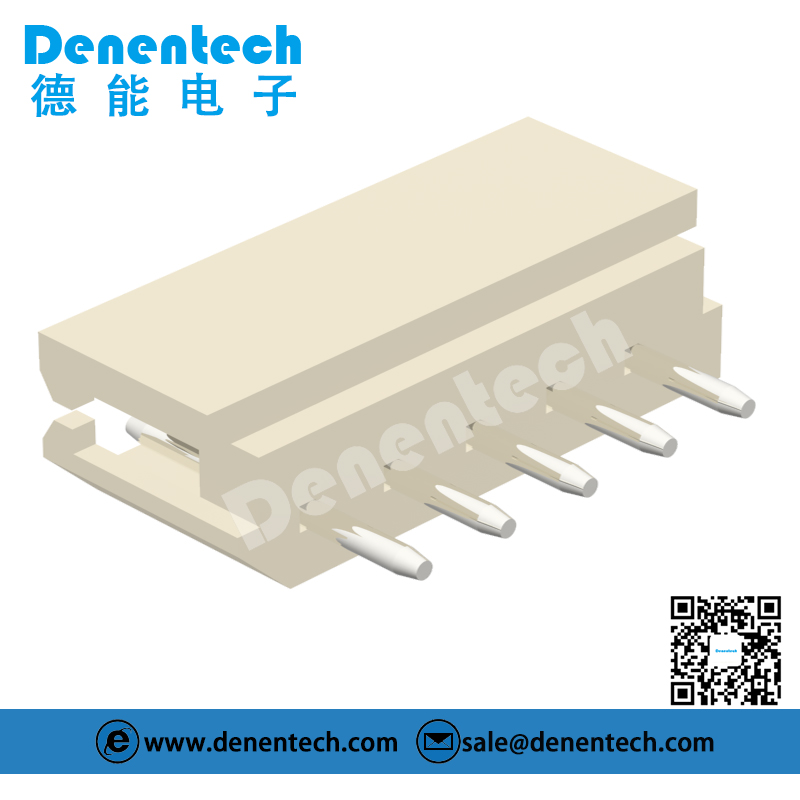 Denentech 圆Pin90度DIP 2.5mm Wafer白色座子插座接线端子连接器